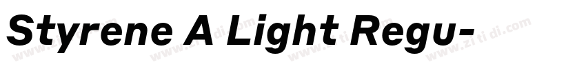Styrene A Light Regu字体转换